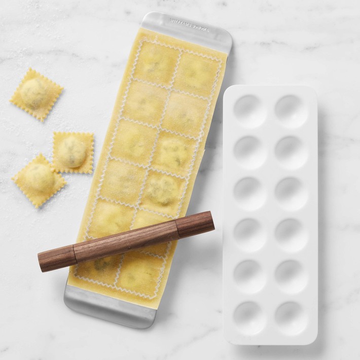 Ravioli Tray with Rolling Pin & Mold