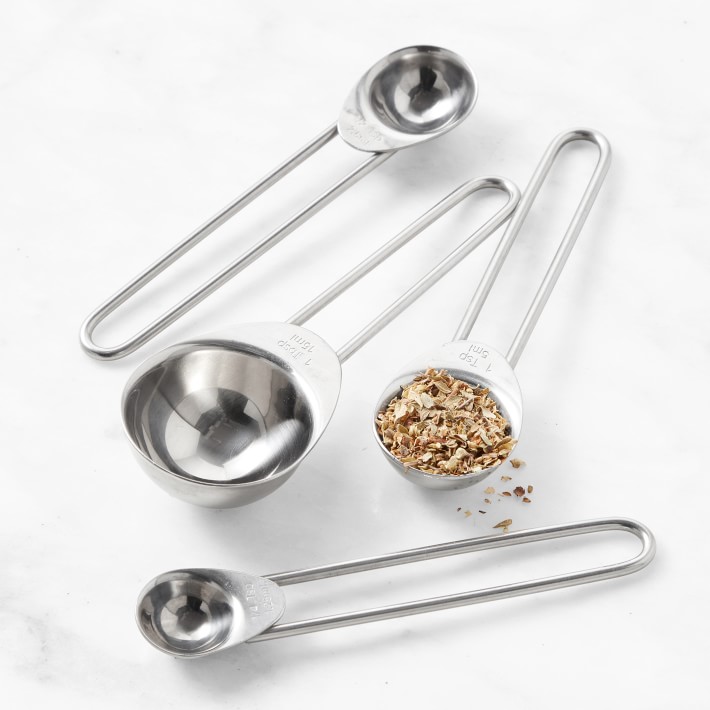 Open Kitchen by Stainless-Steel Measuring Spoons