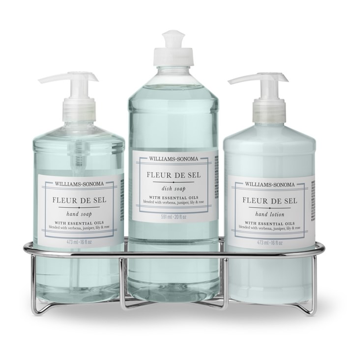 Fleur De Sel Hand Soap & Lotion 4-Piece Kitchen Set