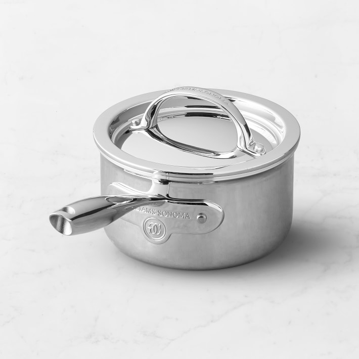 Signature Thermo-Clad Stainless-Steel Saucepan