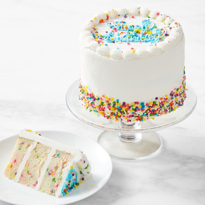 Happy Birthday Three-Layer Funfetti Cake, Serves 8-10