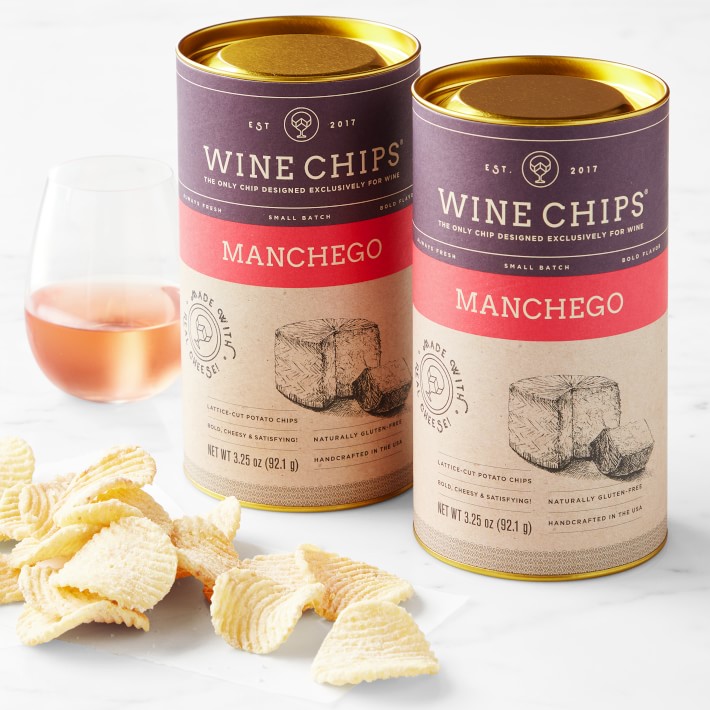Wine Chips Manchego, Set of 2