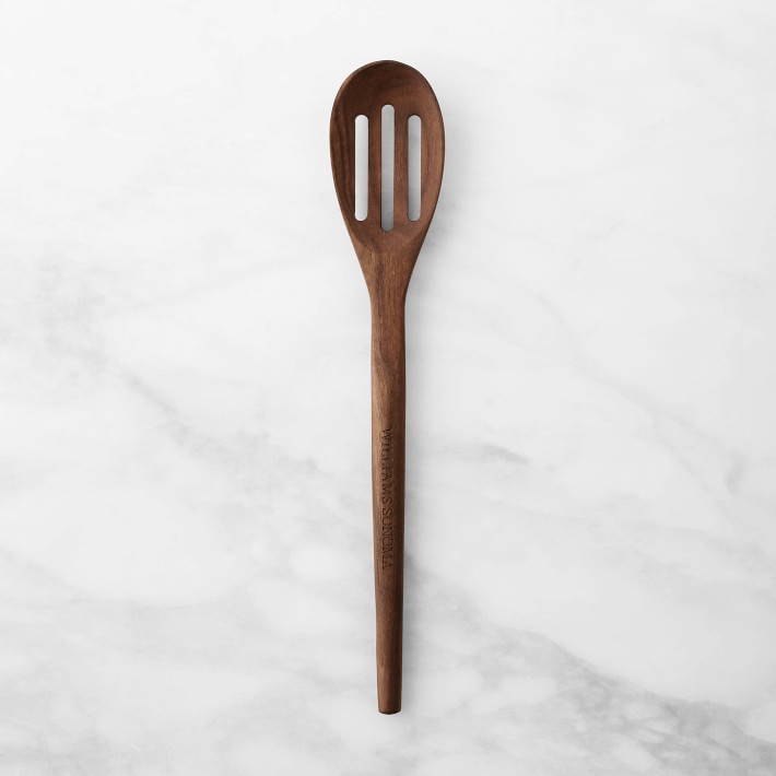FSC Wood Slotted Spoon, 12"