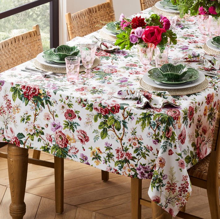 Spring Floral Tablecloth