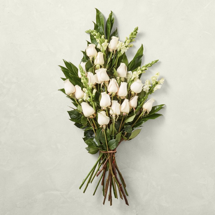 White Rose Fresh Deluxe Bouquet