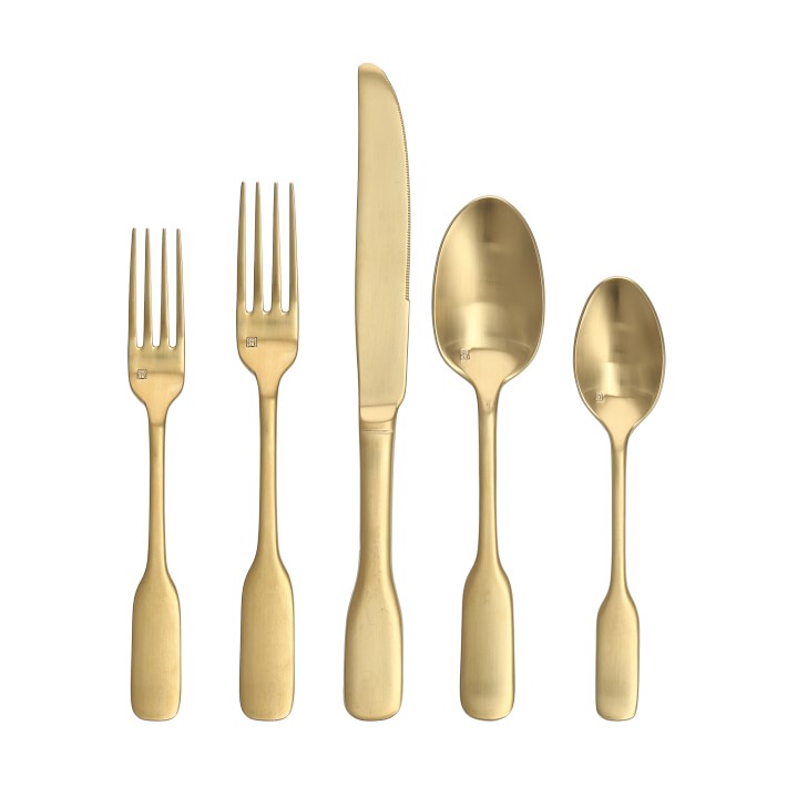 Fortessa Ashton Gold Flatware Set