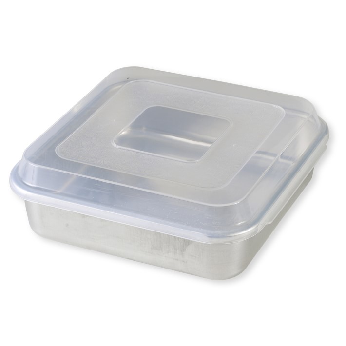 Nordic Ware Naturals Square Cake Pan with Lid