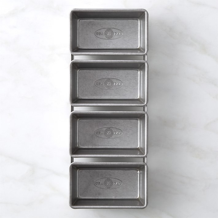 USA Pan Nonstick Strapped Mini Loaf Pans