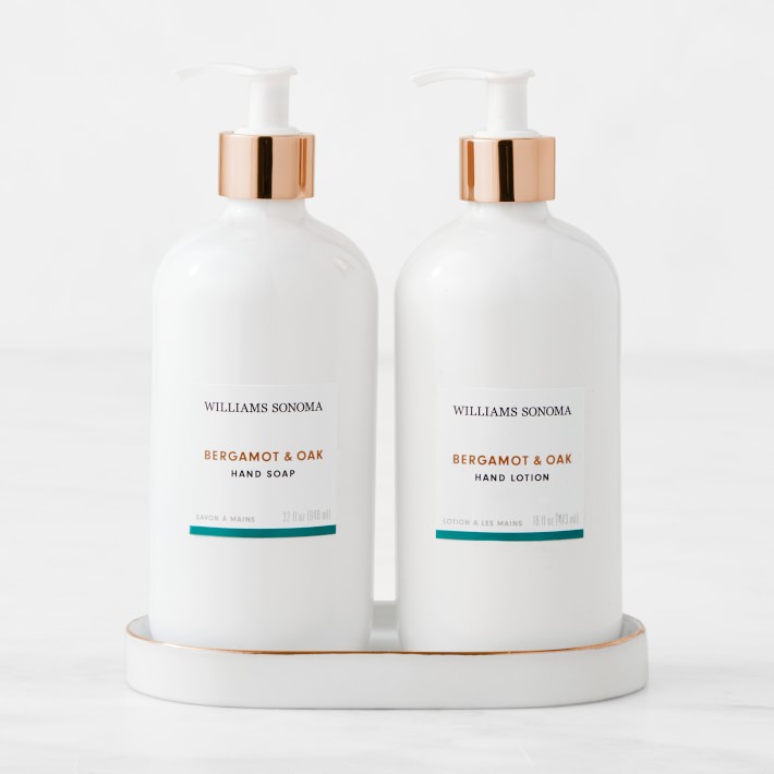 Home Fragrance 3-Piece Hand Soap & Lotion Set, Bergamot & Oak