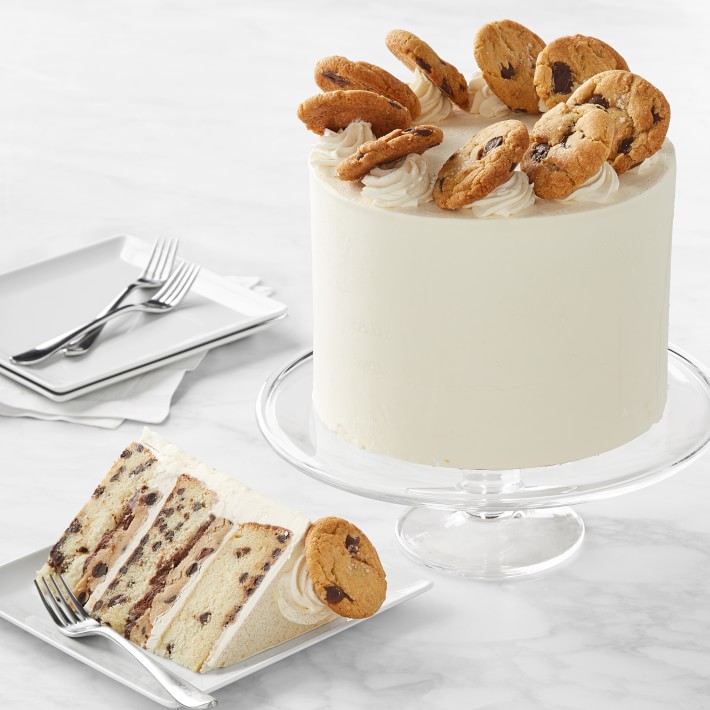Three-Layer Chocolate Chip Cookie Dough Cake, Serves 15-20