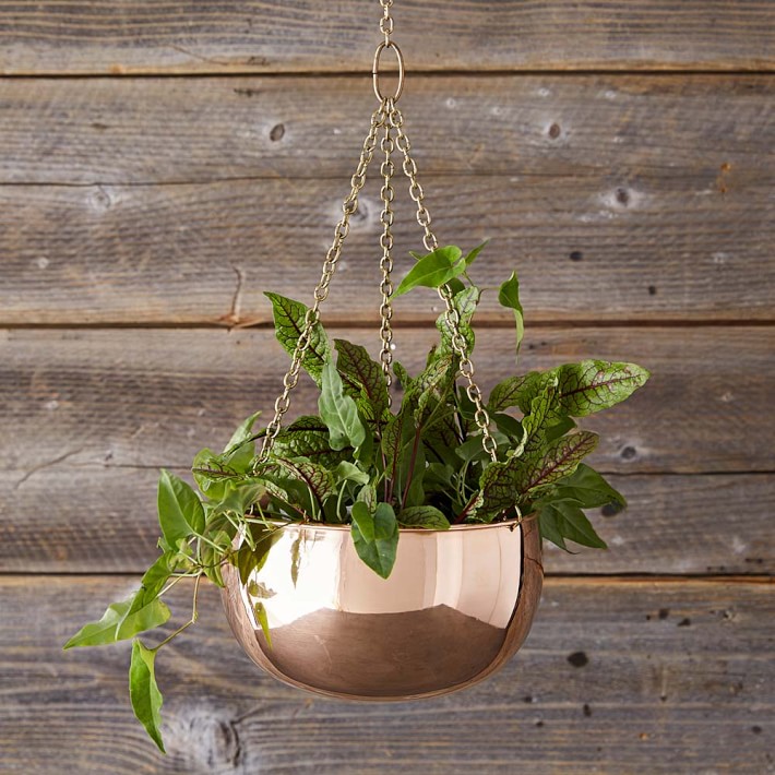 Hanging Copper Planter