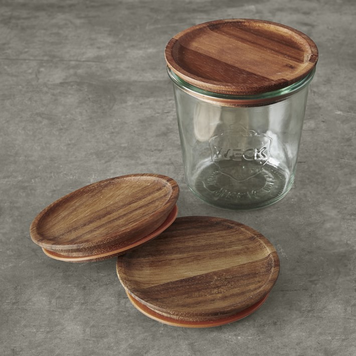 Weck Wood Lid, Set of 3
