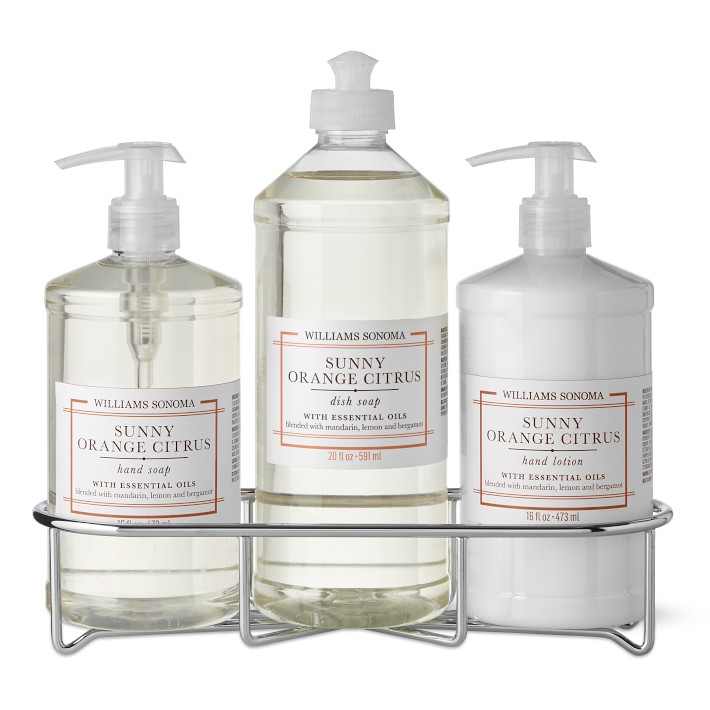 Sunny Orange Citrus Hand Soap & Lotion 4-Piece Kitchen Set