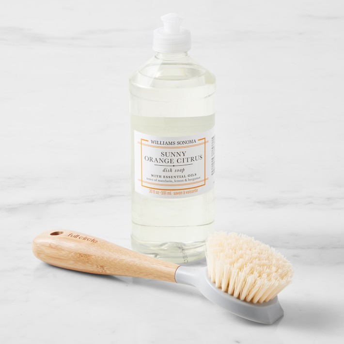 Sunny Orange Citrus Dish Soap with Full Circle Be Good Dish Brush