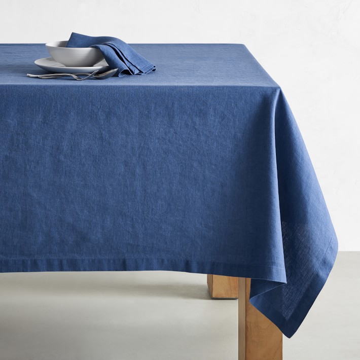 Italian Washed Linen Tablecloth
