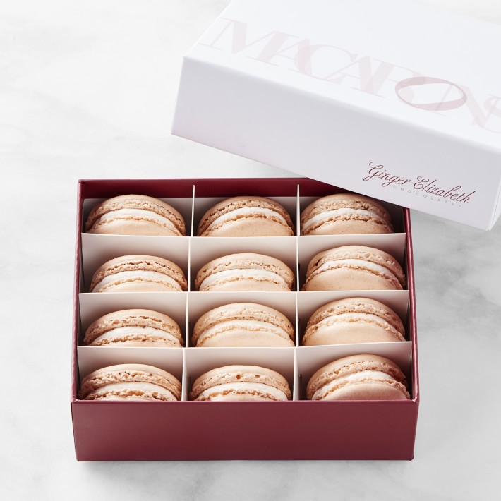 Ginger Elizabeth Almond Vanilla Macaron, Set of 12
