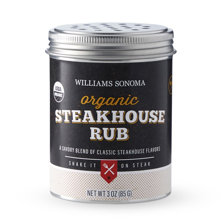 Organic Steakhouse Rub Shaker Tin