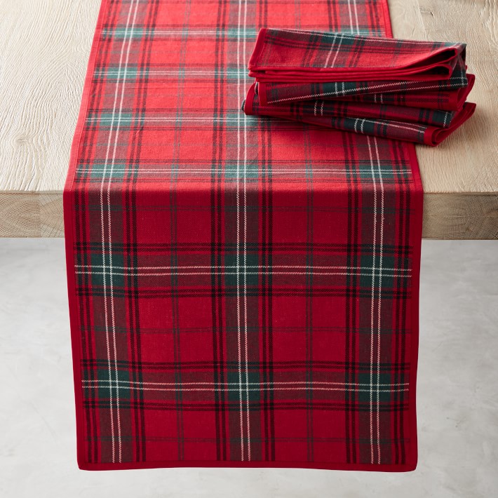 Classic Tartan Table Runner and Napkins, Set of 4