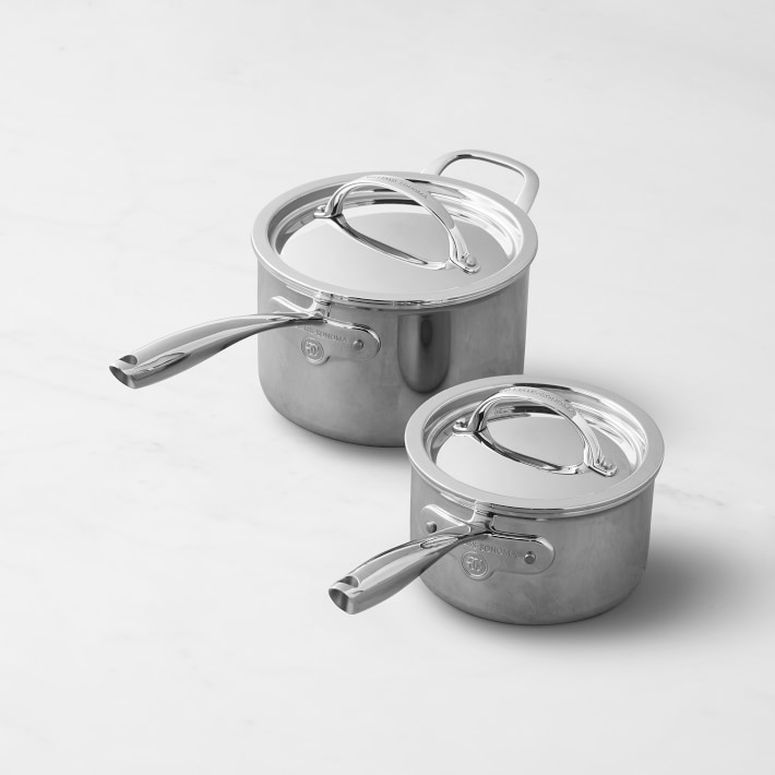 Thermo-Clad Stainless-Steel Sauce Pan Set of 2