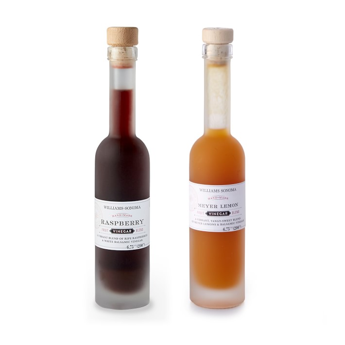 Raspberry and Lemon Fruit Blend Vinegars, Set of 2