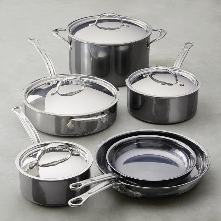 Hestan NanoBond Stainless-Steel 10-Piece Cookware Set