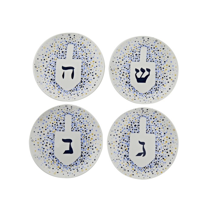 Dreidel Coasters, Set of 4