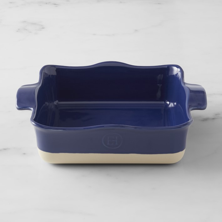 Emile Henry French Ceramic Ruffled Square Baker