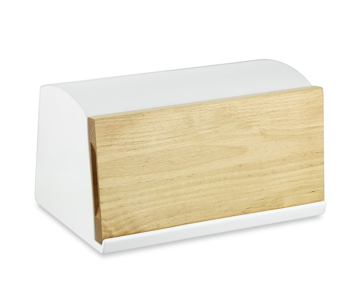 Ceramic & Wood Bread Box