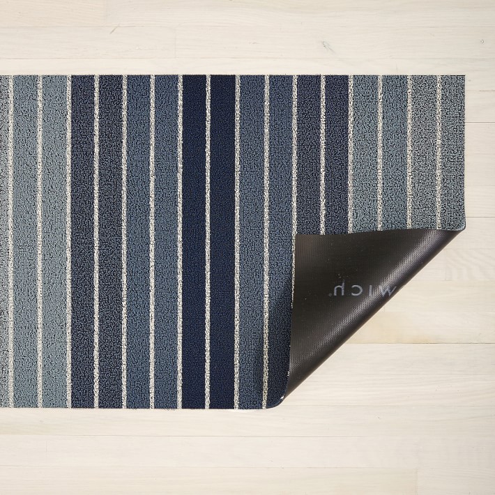 Chilewich Easy Care Block Stripe Shag Big Mat