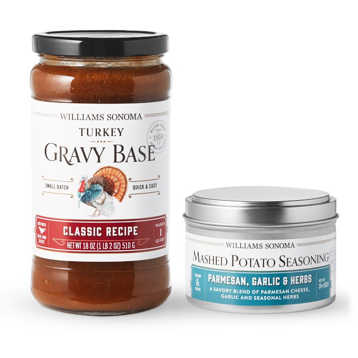 Turkey Gravy Base & Garlic Herb Mashed Potato Seasoning Set