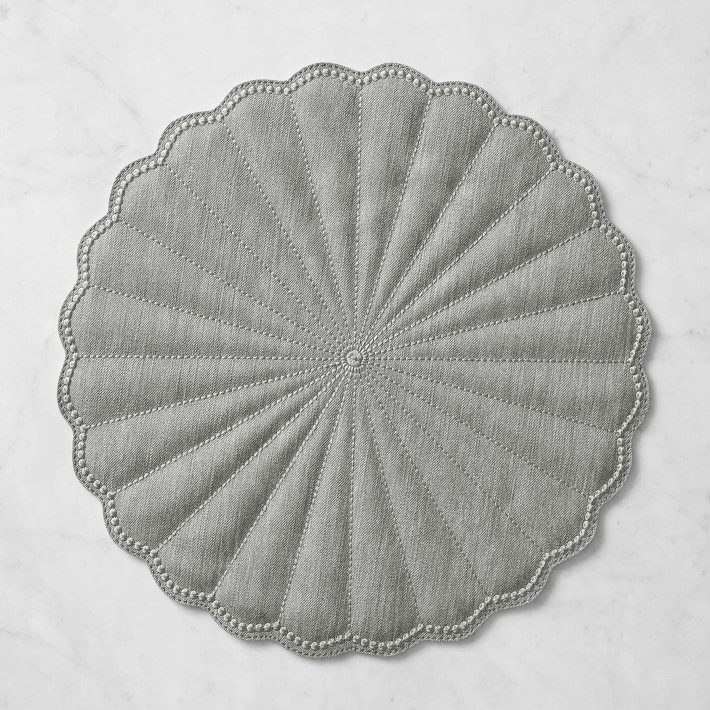 Faux Leather Round Placemat