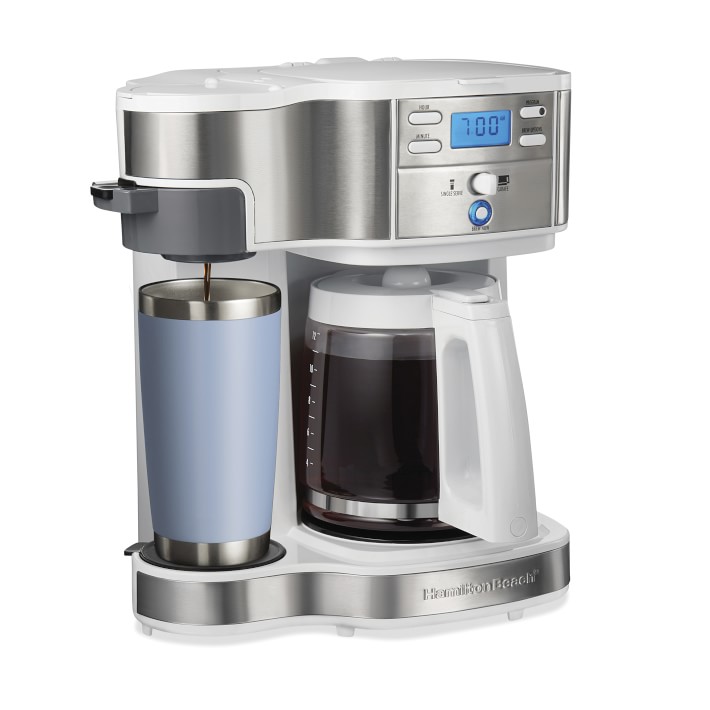 Hamilton Beach 2-Way Programmable Coffee Maker, White