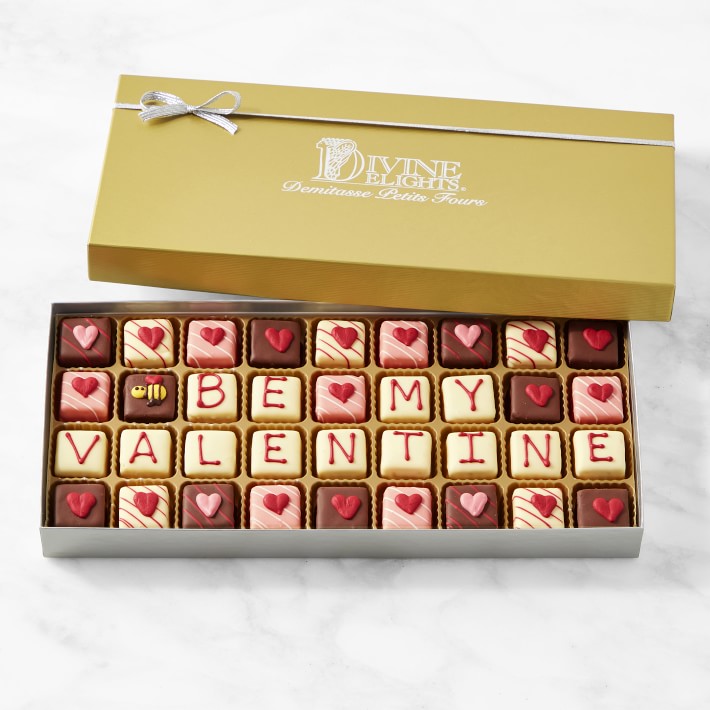 Happy Valentine's Day Assorted Petit Fours, 36 Pieces