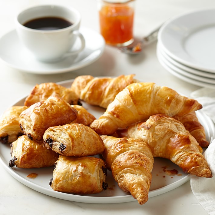 Galaxy Ready-to-Bake Mini Plain & Chocolate Croissants, Set of 40