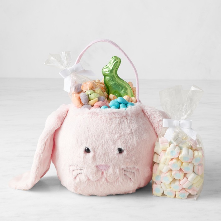 x Pottery Barn Kids Fur Bunny Easter Bucket