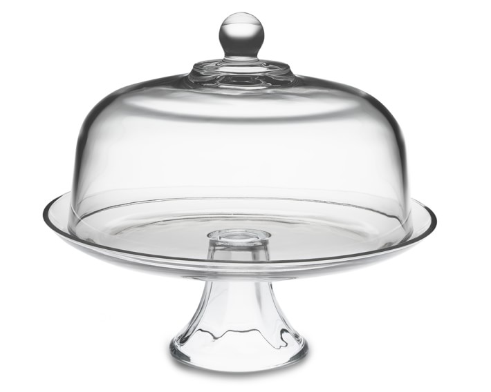 Glass Domed Cake Plate\u002FPunch Bowl
