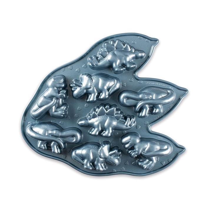 Nordic Ware Dinosaur Cakelet Pan, 3 Cup
