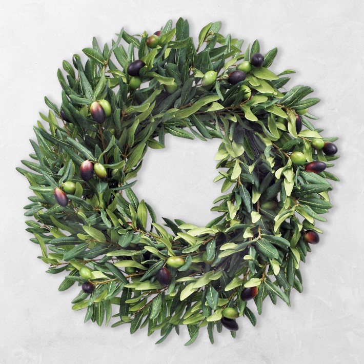 Faux Olive Wreath, 20"