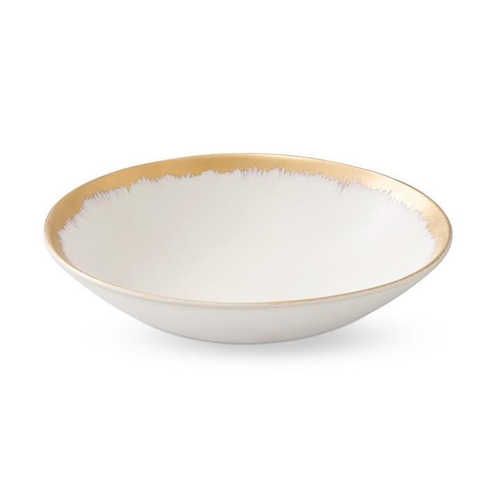 Brushed Gold Pasta Bowls, Set of 4