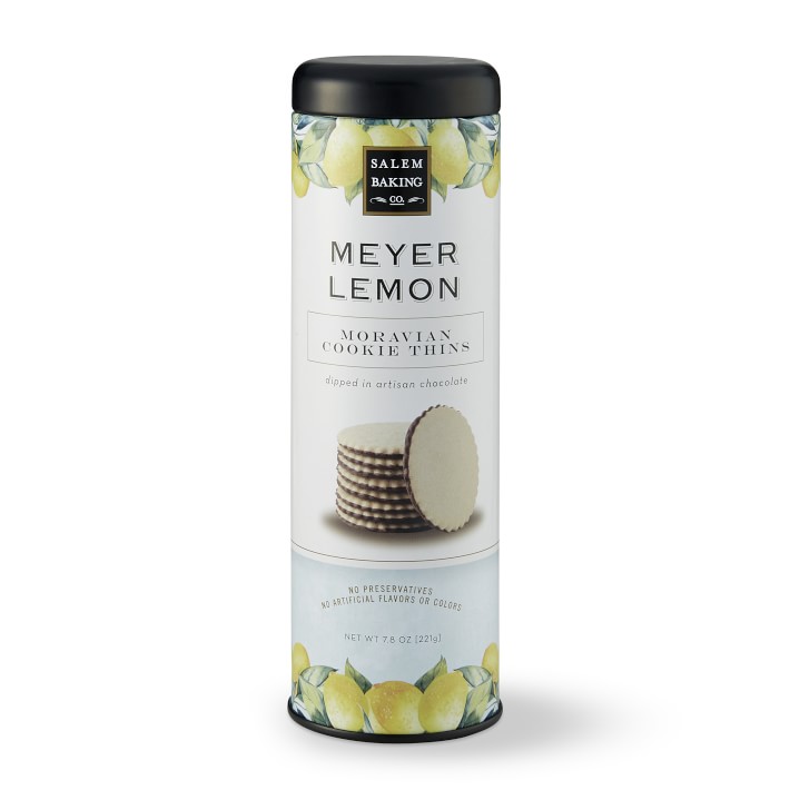 Chocolate-Dipped Lemon Moravian Cookies