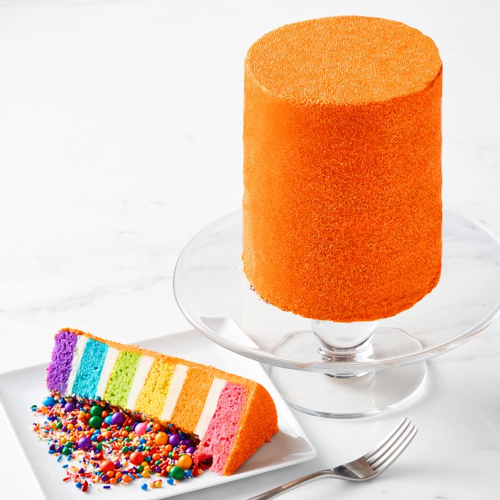 Flour Shop Six-Layer Orange Rainbow Explosion Cake, Serves 15