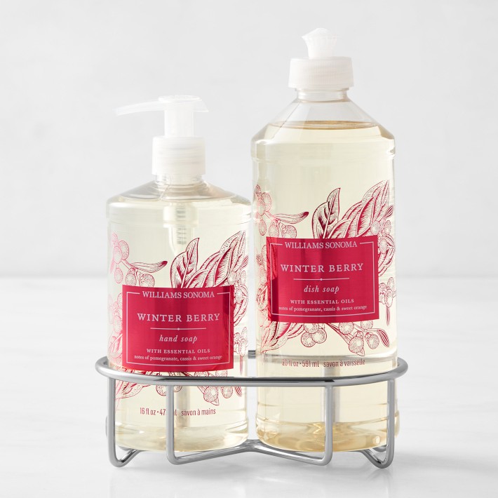 Winter Berry Hand Soap & Dish Soap 3-Piece Kitchen Set