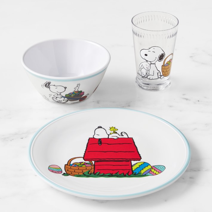 PEANUTS Kids Melamine Dinnerware Set
