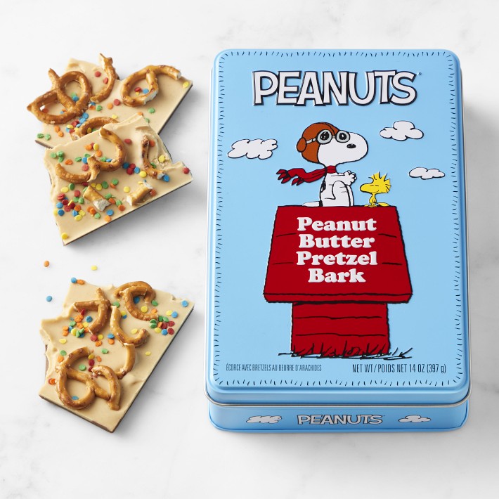 PEANUTS Peanut Butter Pretzel Bark