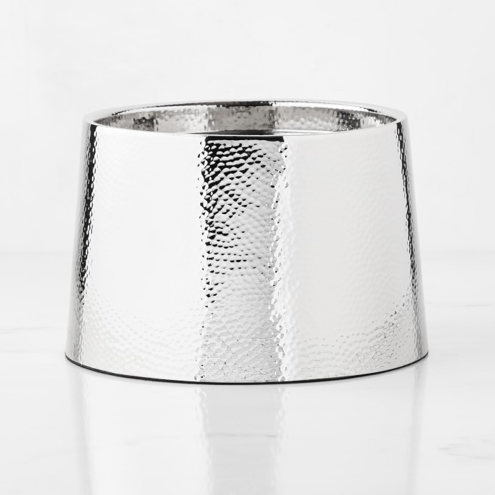 Stainless-Steel Hammered Beverage Dispenser Base