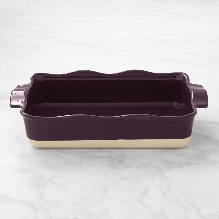 Emile Henry French Ceramic Ruffled Rectangular Baker