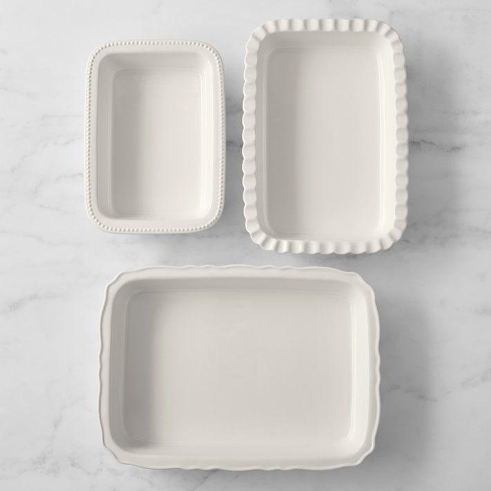 Stoneware Rectangular Bakers, Set of 3