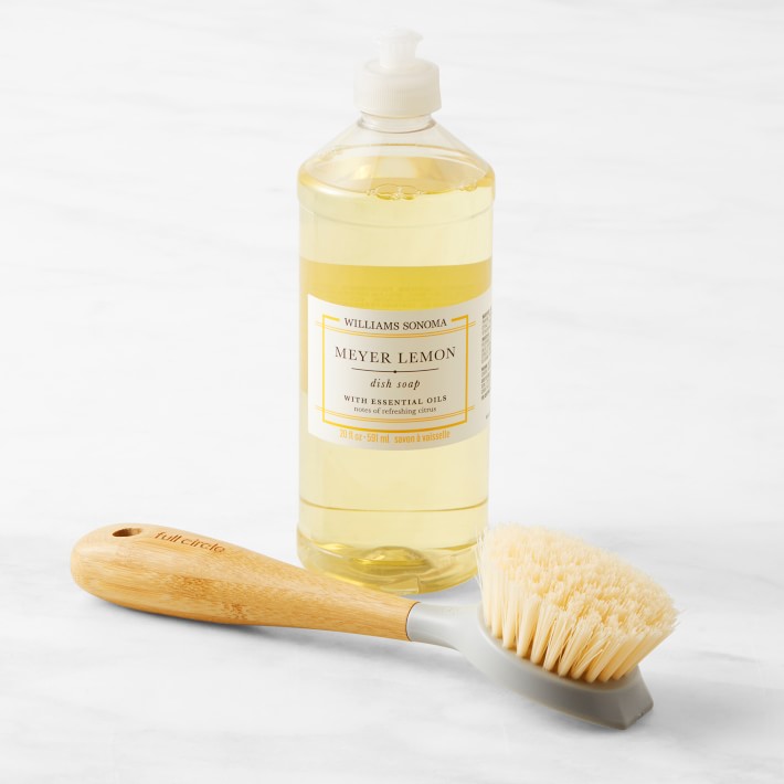 Meyer Lemon Dish Soap with Full Circle Be Good Dish Brush