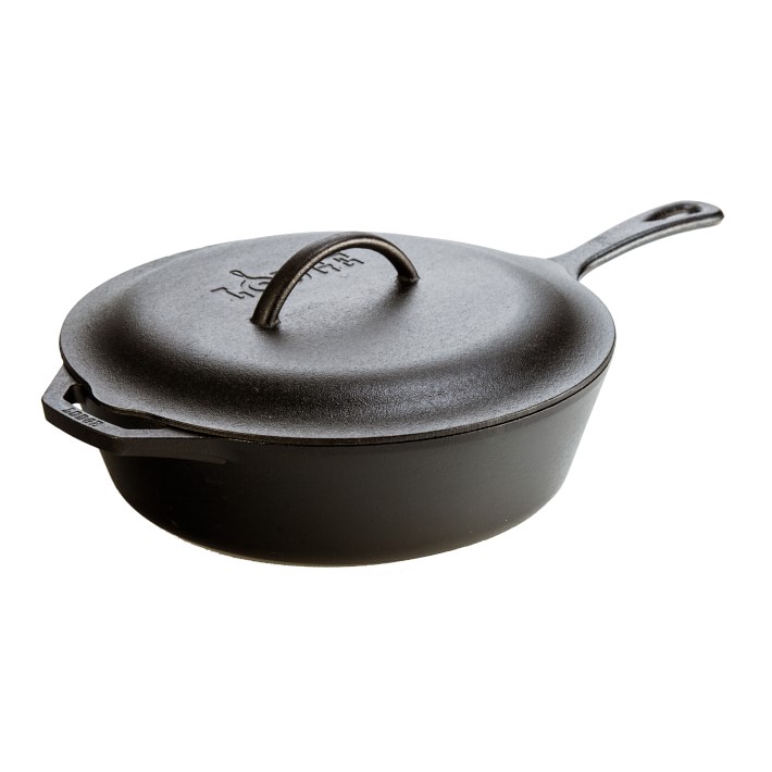 Lodge Cast Iron Covered Deep Skillet