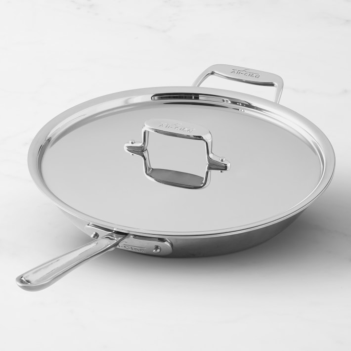 All-Clad d5 Stainless-Steel Deep Skillet, 12 1\u002F2-Inch